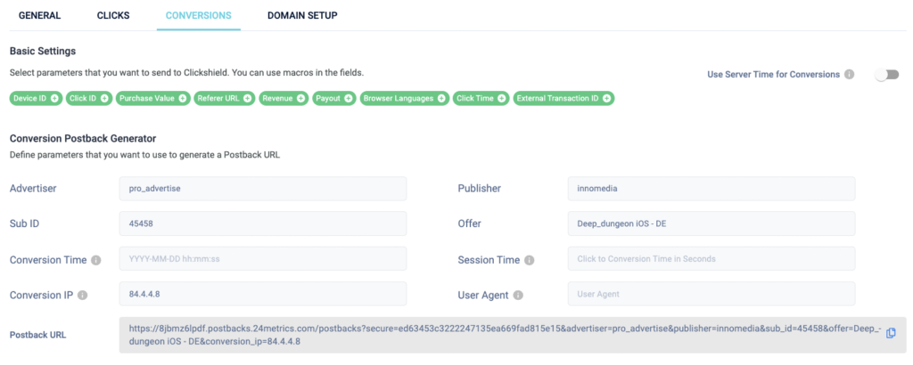 Server to Server Integration for custom platforms.