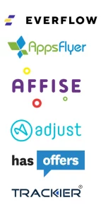 Supported Affiliate Platforms Everflow, Appsflyer, Affise, Adjust, Hasoffers, Trackier Integrations