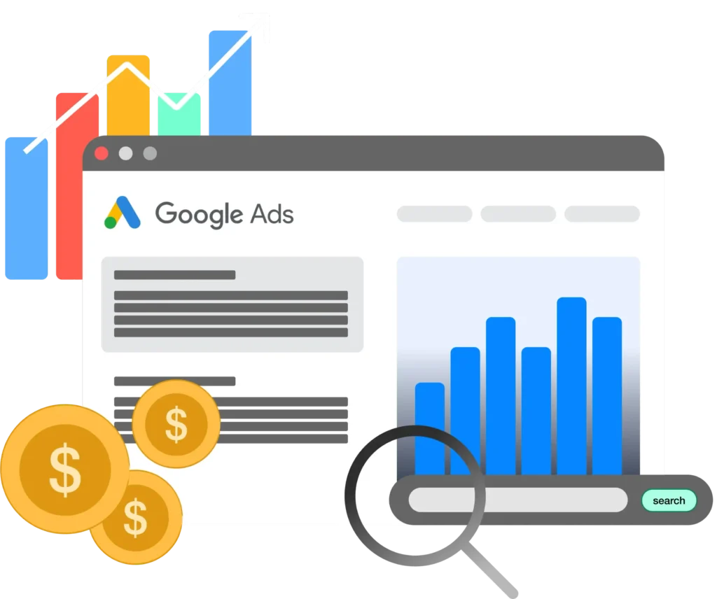 Visual representation of Google Adwords Fraud types including Proxy abuse, Bots, and geo-masking.