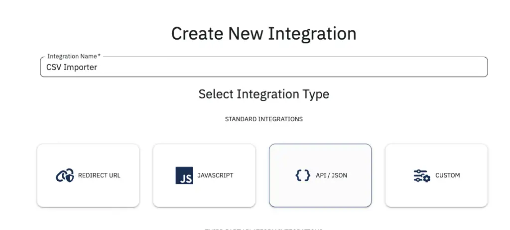 CSV Import Integration