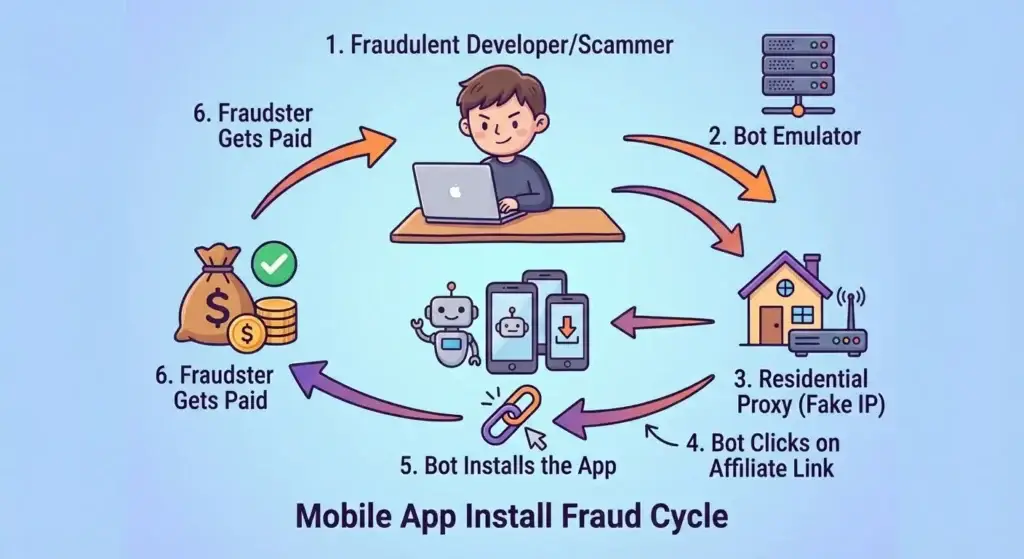 mobile app fraud bot installs