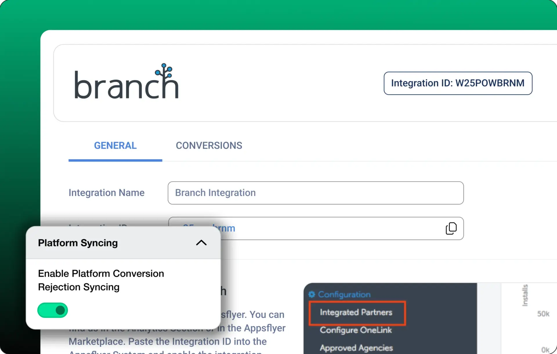 Branch integration illustration
