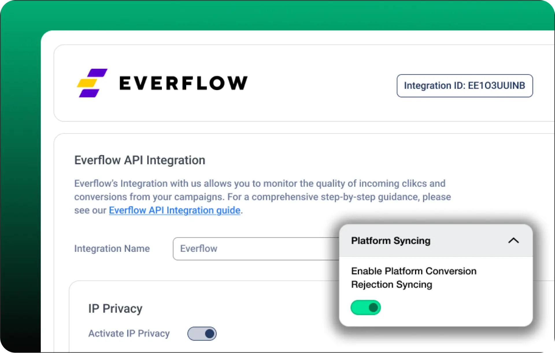 everflow integration illustration